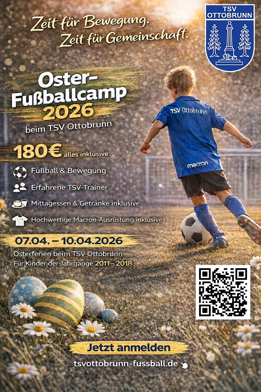 Plakat Oster-Fußballcamp 2026